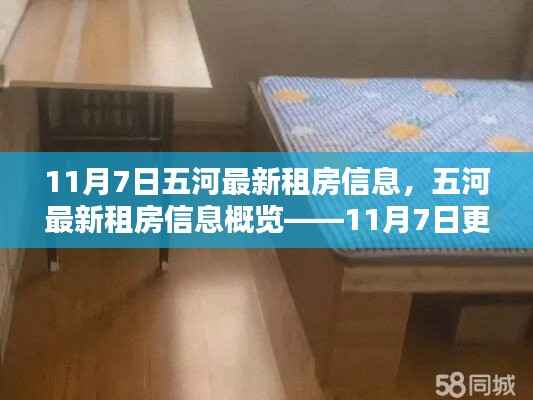 五河最新租房信息更新,11月7日概览