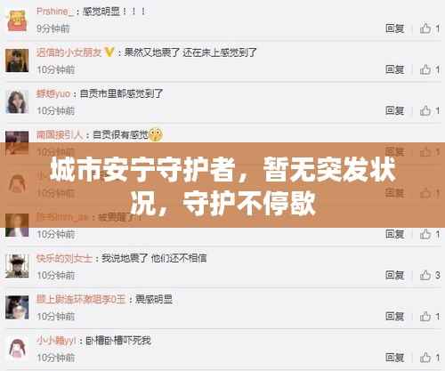 城市安宁守护者，暂无突发状况，守护不停歇