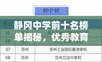 静冈中学前十名榜单揭秘，优秀教育资源的魅力所在