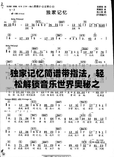 独家记忆简谱带指法,轻松解锁音乐世界奥秘之门