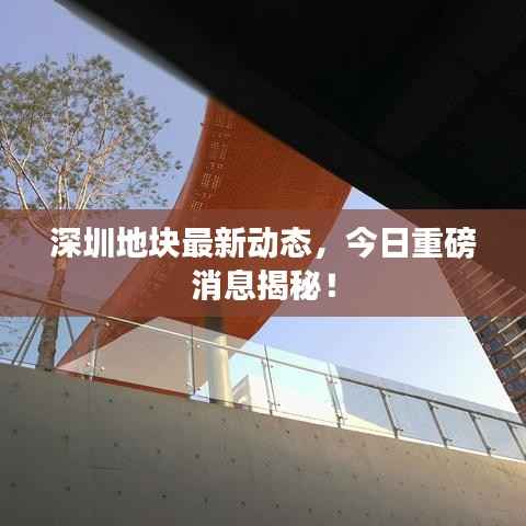 深圳地块最新动态,今日重磅消息揭秘!
