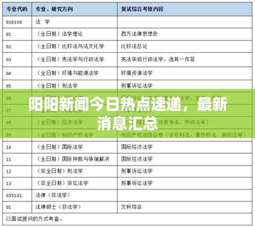 阳阳新闻今日热点速递，最新消息汇总